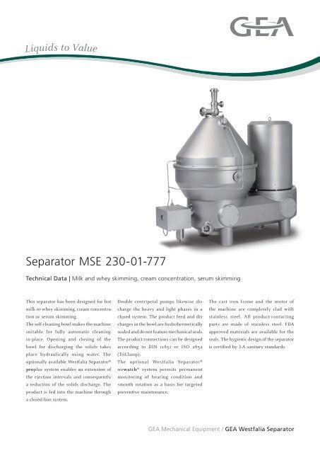 gea centrifugal separator|gea separator manual.